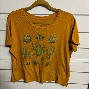 Mustard Yellow Succulent T-Shirt